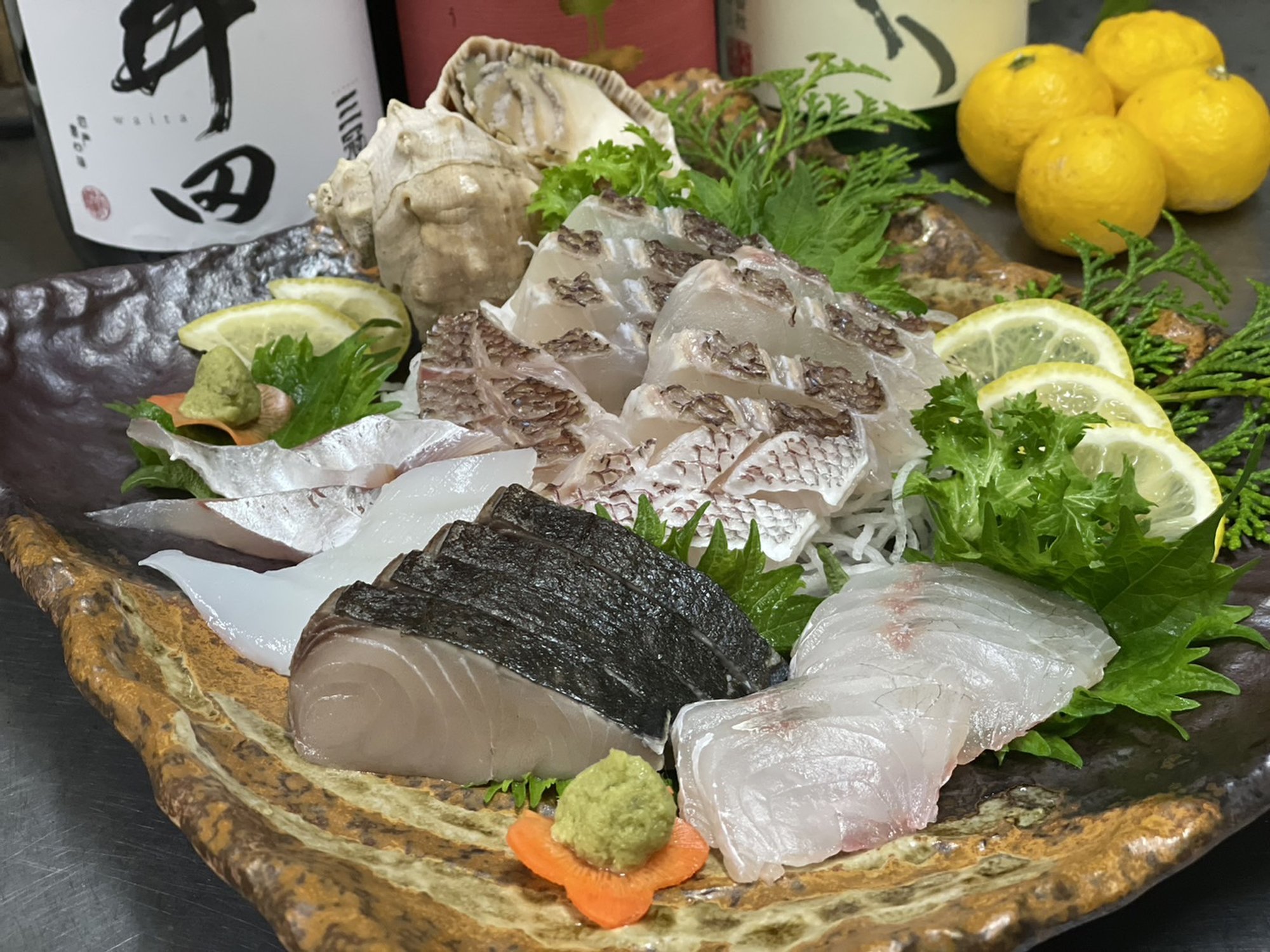瀬戸内の海鮮豪華盛り合わせ