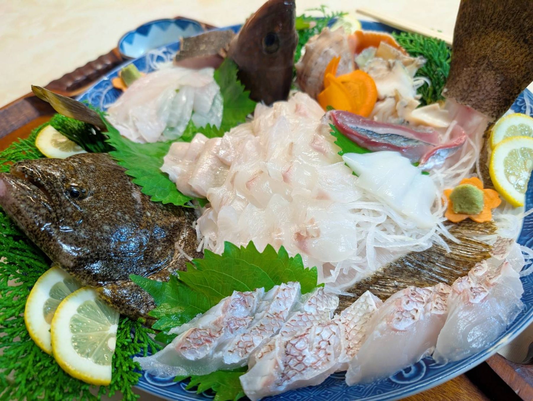 ヒラメの姿造り