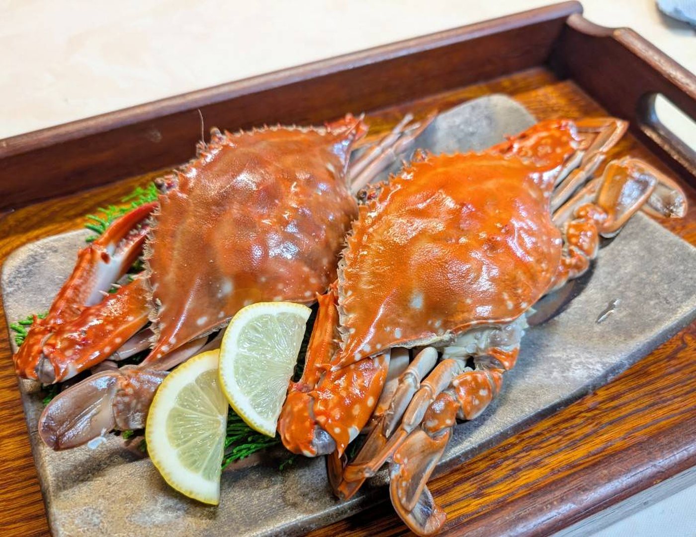 瀬戸内の新鮮なカニ